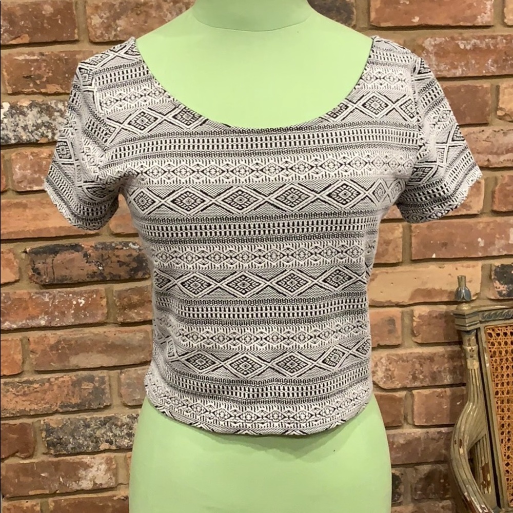 cute patterned crop top